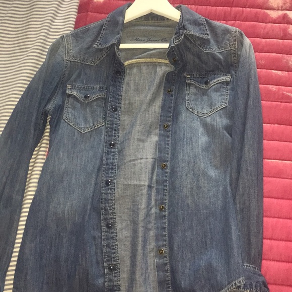 Jean Machine denim button up shirt - Picture 1 of 1